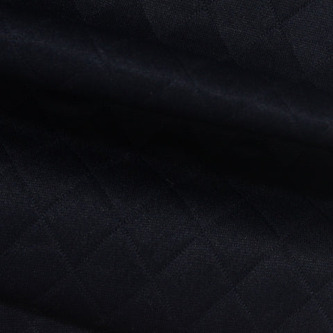 Dark Blue Diamond Jacquard, Polyester, 205 gsm