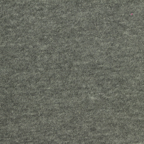 Heathered Grey Marl French Terry, Poly-Cotton, 230 gsm