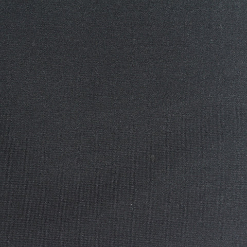 Viscose Polyester Stretch Ponte Knit Fabric, 300 gsm, 160 cm — Black