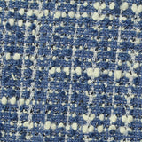 Blue Marl Bouclé, Poly-Cotton — texture