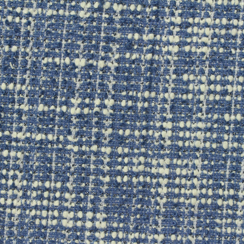 Blue Marl Bouclé, Poly-Cotton