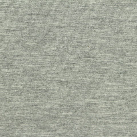 Light Grey Marl Jersey Knit, Poly-Cotton, 180 gsm
