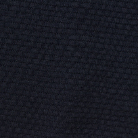 Cotton Polyester Stretch Knit Fabric, 250 gsm, 160 cm — Navy