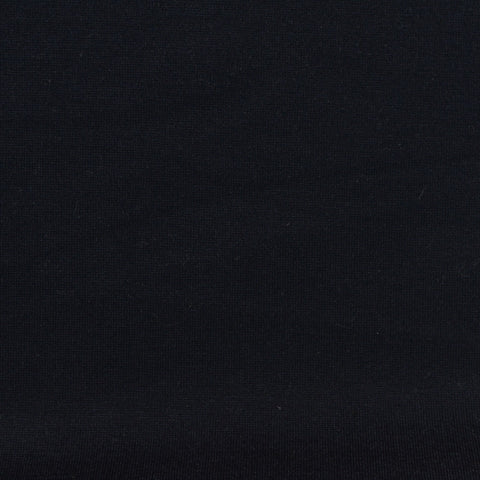 Viscose Nylon Stretch Ponte Knit Fabric, 380 gsm, 165 cm — Black