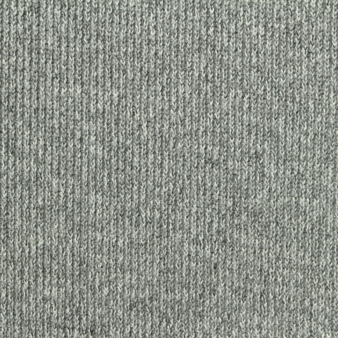 Grey Marl Rib Knit, Polyester, 380 gsm