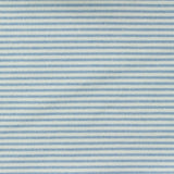 Light Blue Horizontal-Stripe Velvet, Polyester