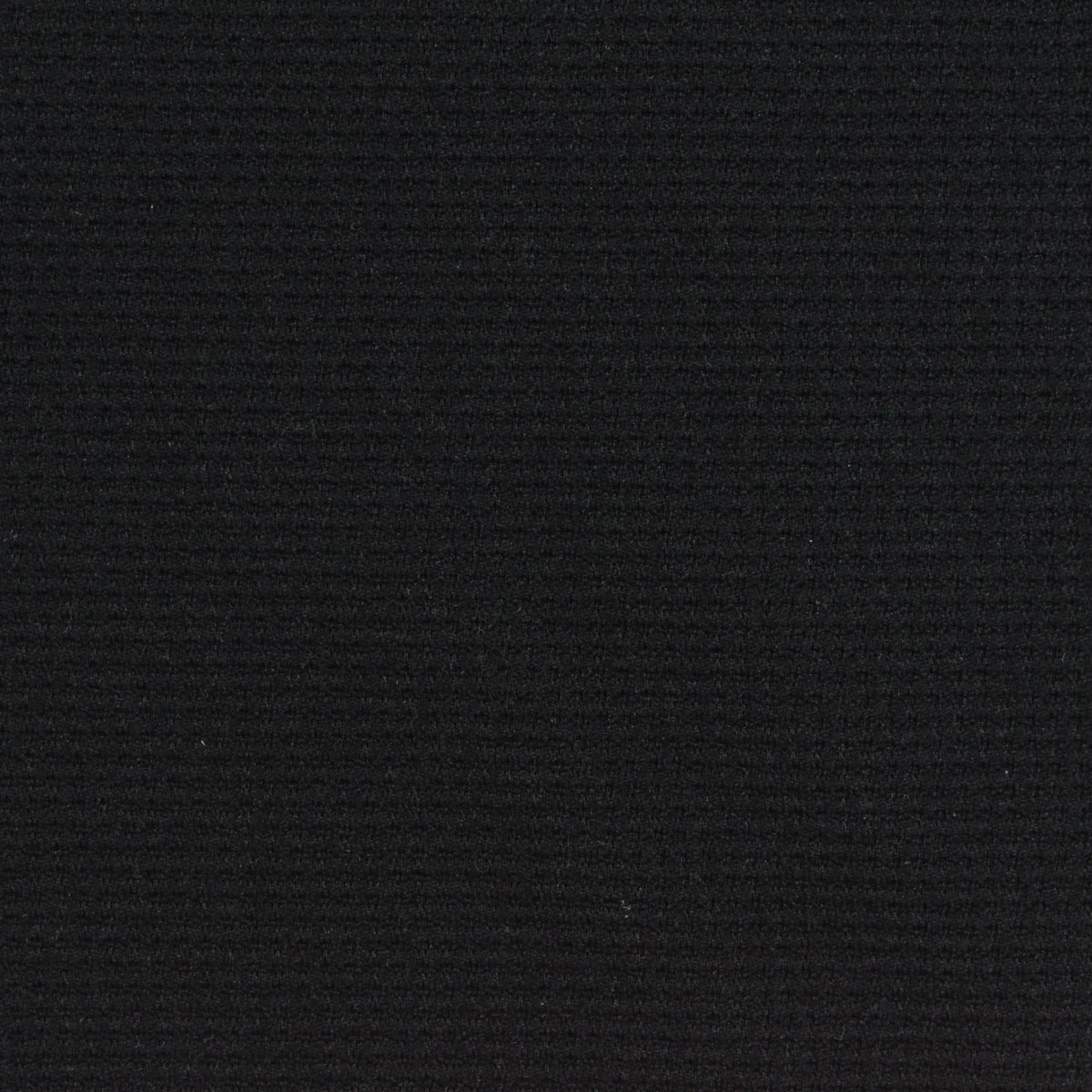 Polyester Stretch Waffle Knit Fabric, 260 gsm, 190 cm — Black