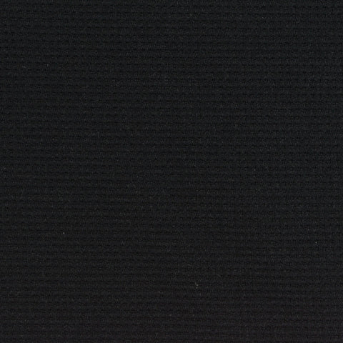Polyester Stretch Waffle Knit Fabric, 260 gsm, 190 cm — Black
