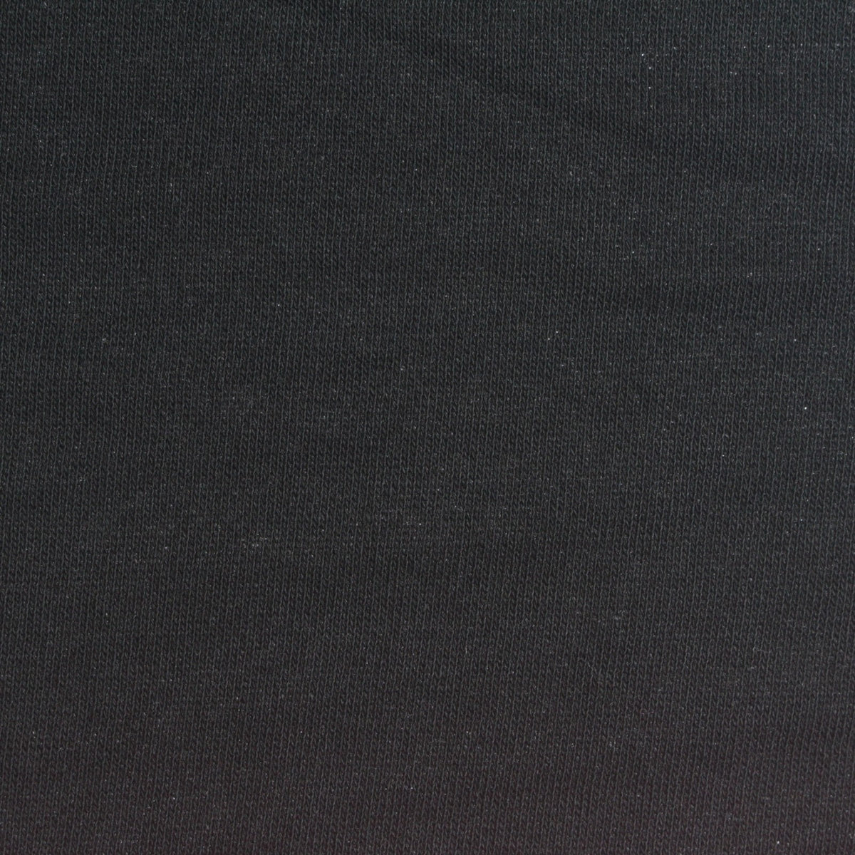 Polyester Cotton French Terry Fabric, 180 gsm, 190 cm — Black