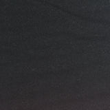 Polyester Cotton French Terry Fabric, 180 gsm, 190 cm — Black