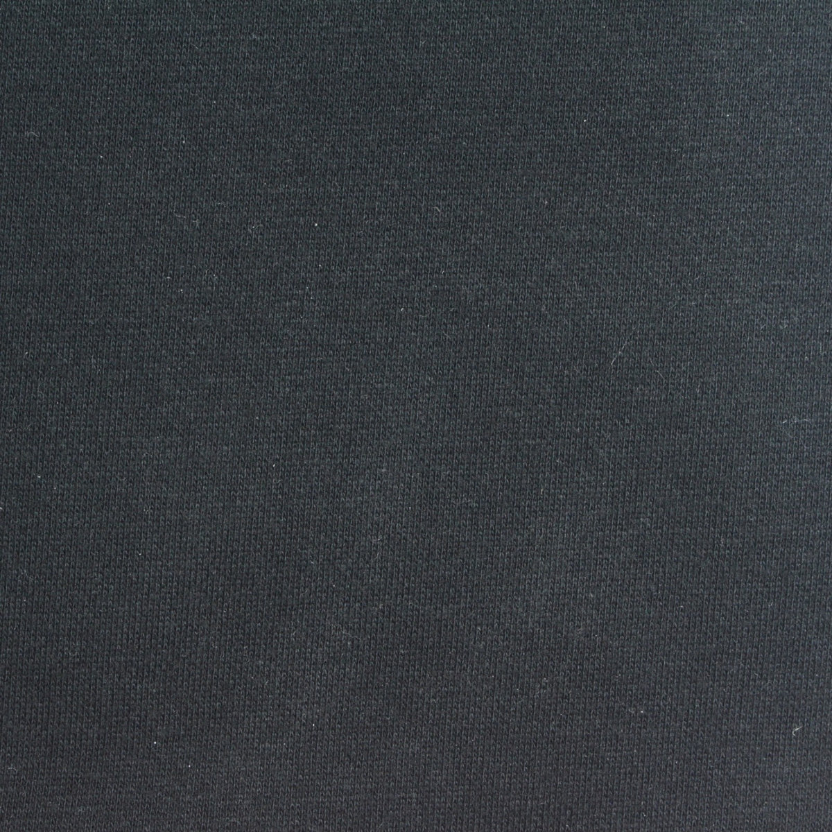 Brushed Polyester Cotton Waffle Knit Fabric, 330 gsm, 163 cm — Black