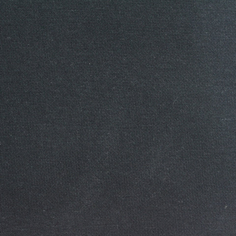 Brushed Polyester Cotton Waffle Knit Fabric, 330 gsm, 163 cm — Black