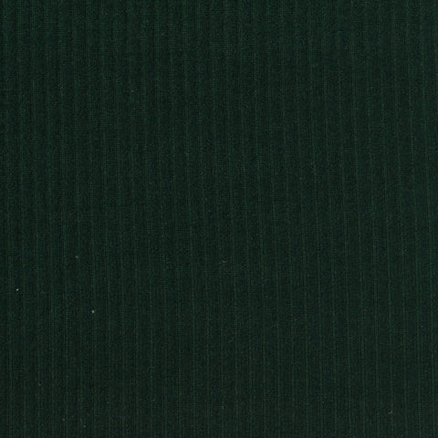 Dark Green Rib Knit, Poly-Viscose