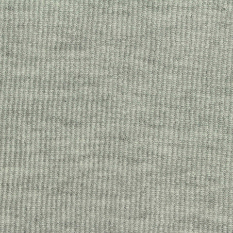 Light Grey Marl Rib Knit, Polyester, 290 gsm