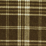 Brown Plaid Chenille, Polyester