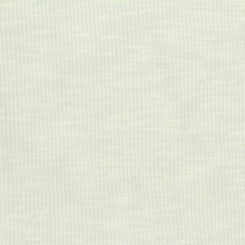 Slub Cotton Modal Stretch Rib Knit Fabric, 214 gsm, 125 cm — White