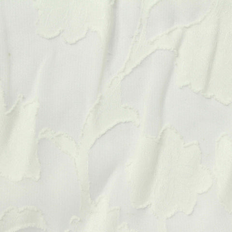 White Floral Chiffon, Polyester, 88 gsm