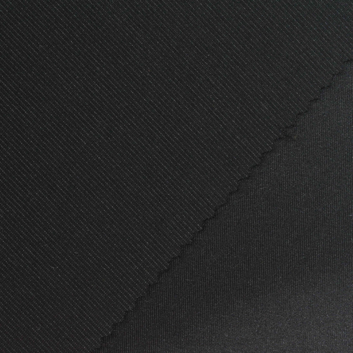 Polyester Viscose Stretch Scuba Knit Fabric, 320 gsm, 165 cm — Black, ref EF-267157