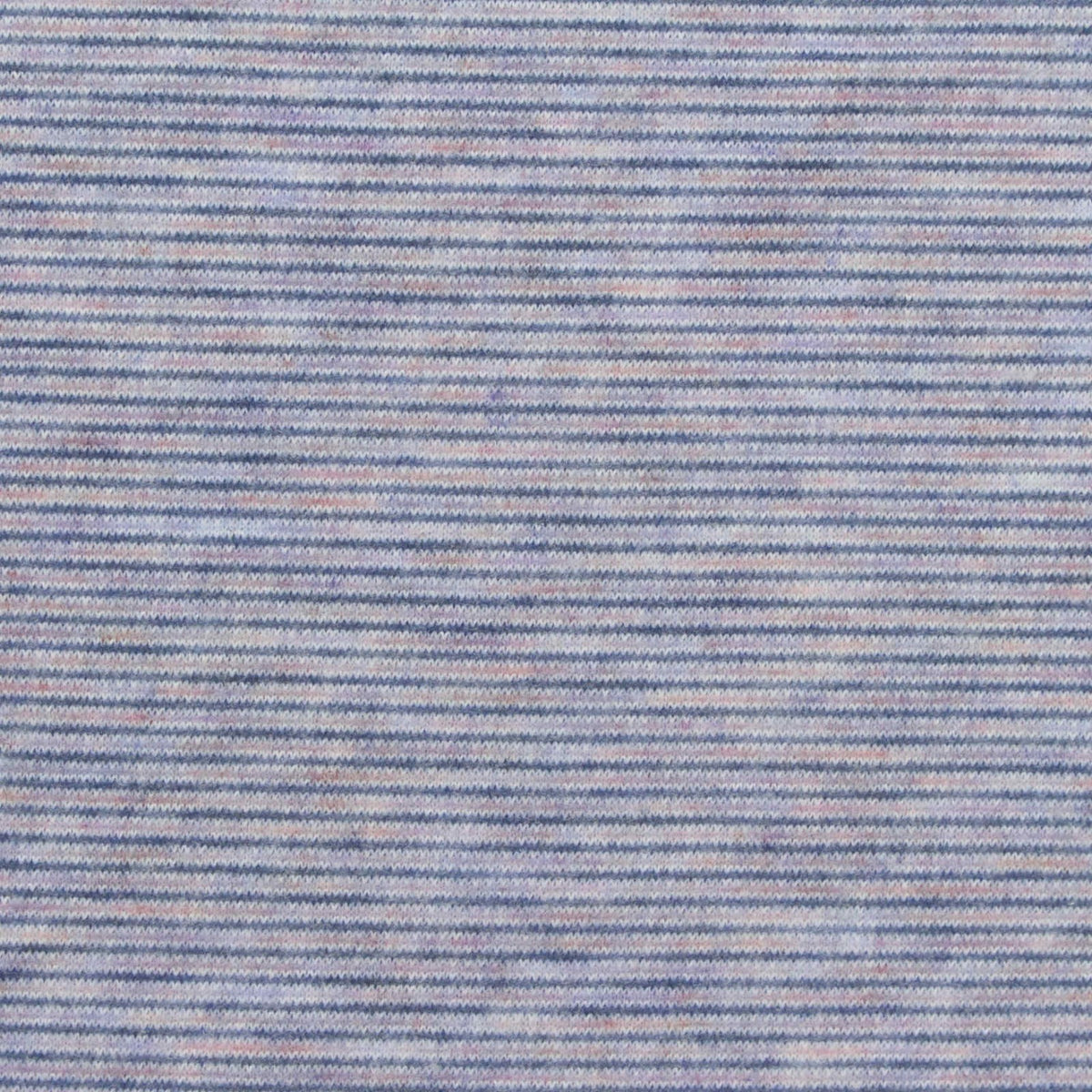 Blue Horizontal-Stripe Jersey Knit, Poly-Viscose, 220 gsm