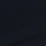 Striped Brushed Polyester Stretch Jersey Knit Fabric, 240 gsm, 165 cm — Navy