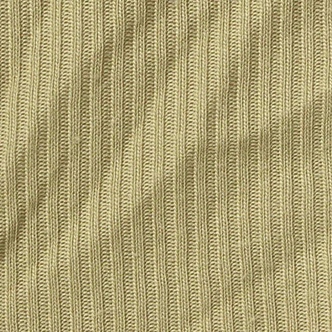 Polyester Stretch Rib Knit Fabric, 200 gsm, 165 cm — Khaki