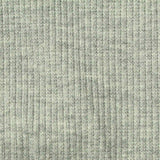 Heather Grey Marl Rib Knit, Cotton-Poly — texture