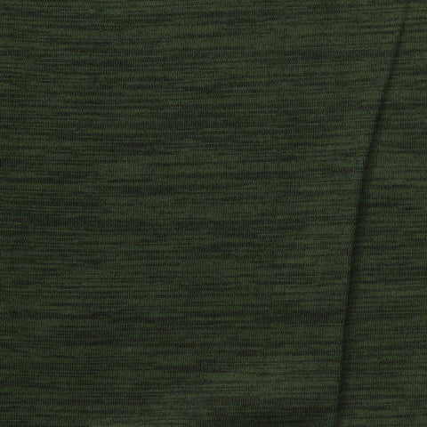 Dark Green Marl Jersey Knit, Polyester, 155 gsm