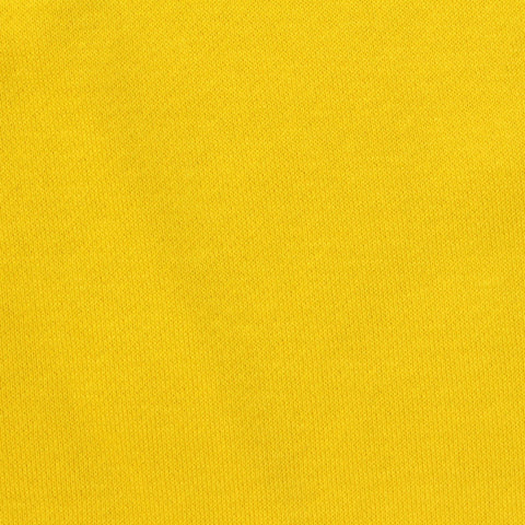 Brushed Cotton Polyester French Terry Fabric, 300 gsm, 180 cm — Yellow