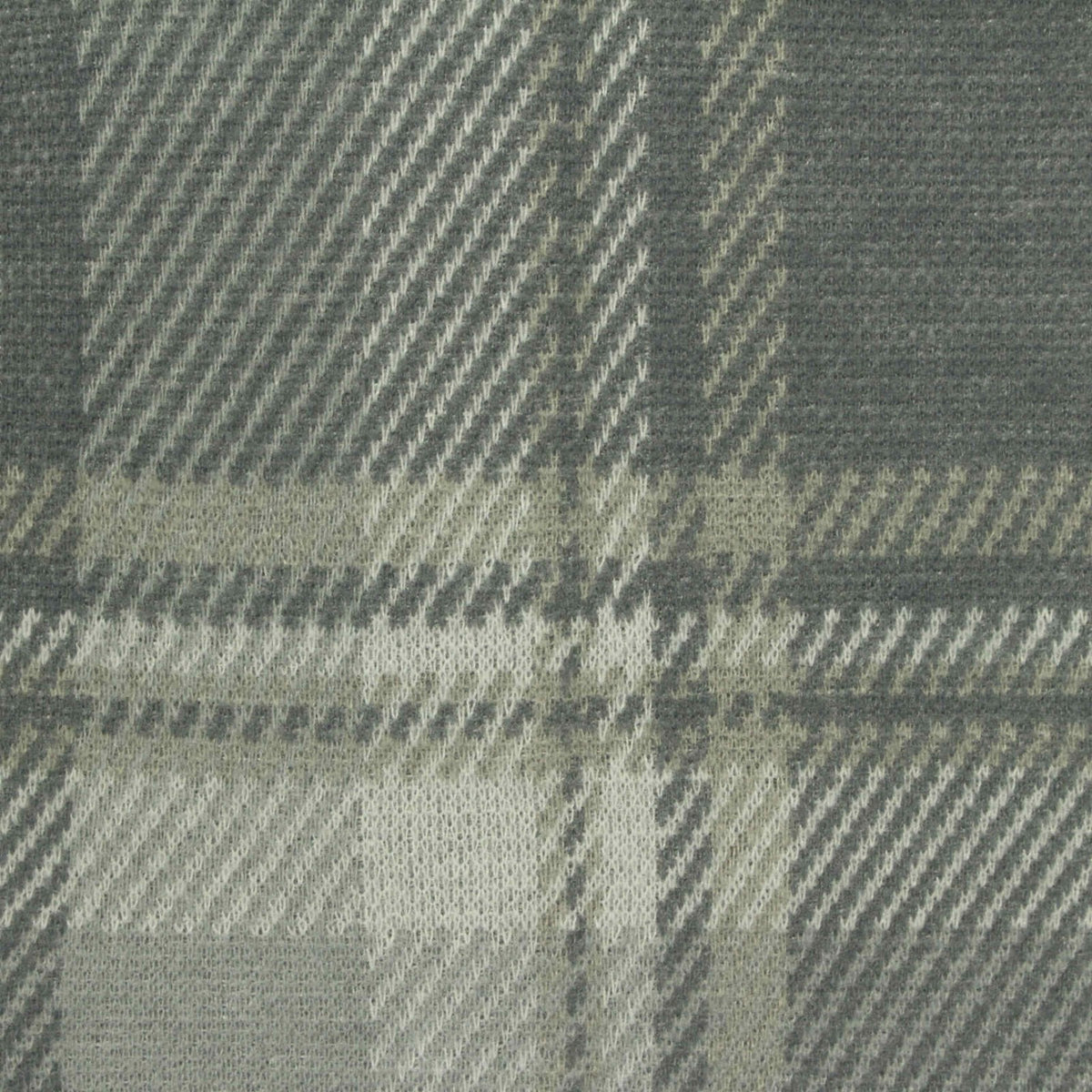 Grey Plaid Jacquard, Polyester, 250 gsm