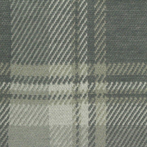 Grey Plaid Jacquard, Polyester, 250 gsm