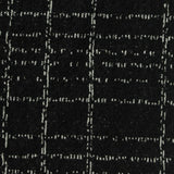 Black Check Bouclé, Poly-Viscose
