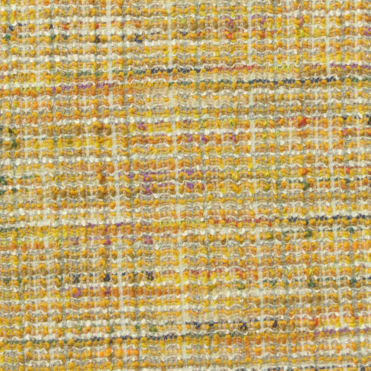 Yellow Check Bouclé, Polyester