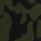 Green Camo Interlock Knit, Cotton-Poly
