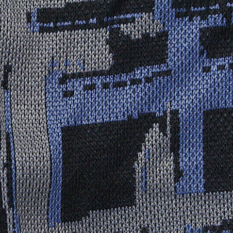 Black Lines Jacquard, Poly-Cotton