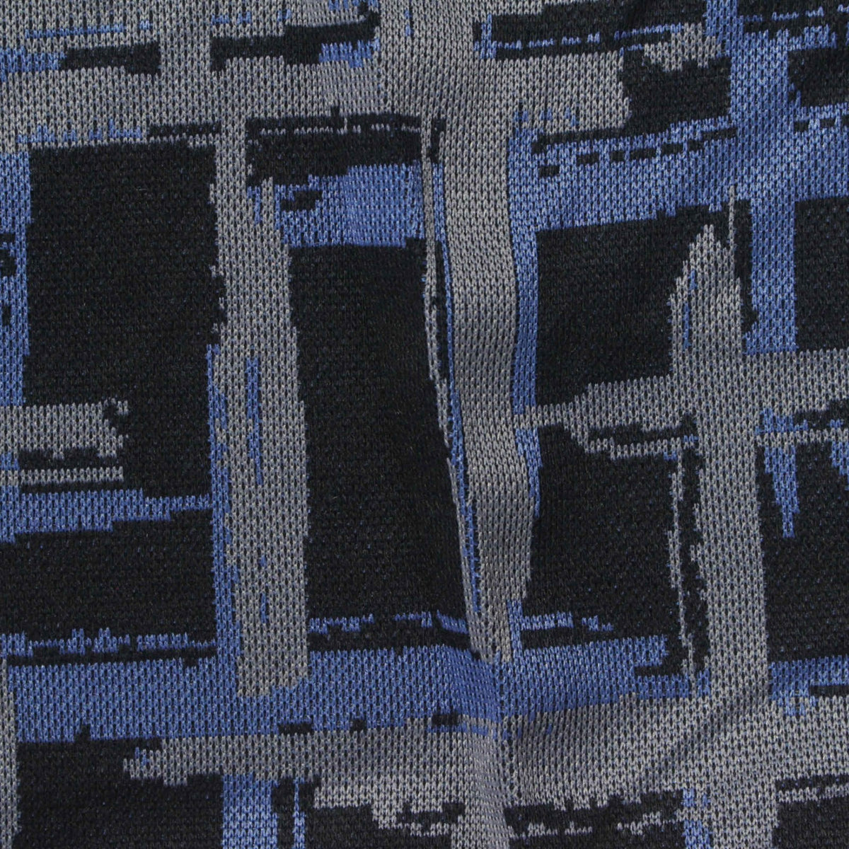 Black Lines Jacquard, Poly-Cotton