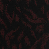 Dark Red Animal Print Interlock Knit, Polyester