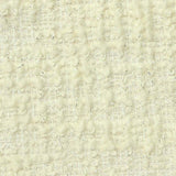 Polyester Cotton Bouclé Fabric, 275 gsm, 155 cm — White — texture