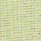 Light Green Horizontal-Stripe Bouclé, Poly-Cotton