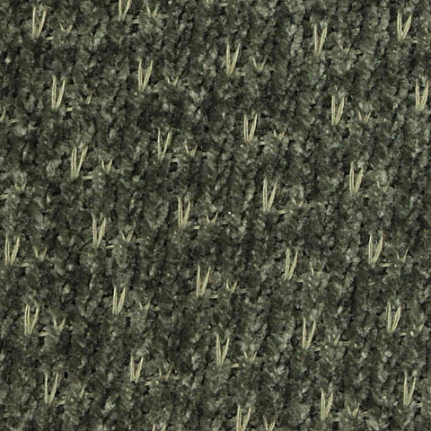 Jacquard Polyester Stretch Chenille Fabric, 440 gsm, 185 cm — Green