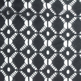 Black Openwork-Diamond Lace, Polyester
