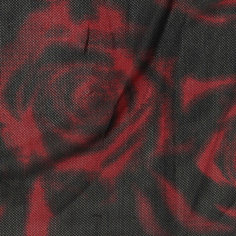 Red Abstract Mesh, Polyester