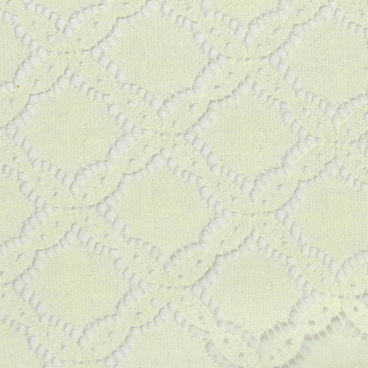 Light Yellow Diamond Lace, Cotton-Nylon