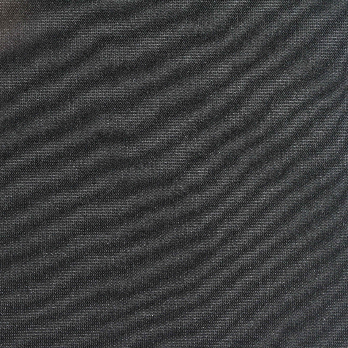 Brushed Polyester Viscose Stretch Ponte Knit Fabric, 300 gsm, 165 cm — Black