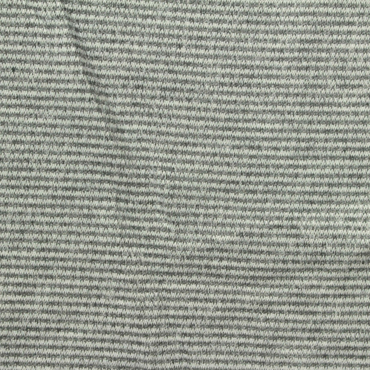 Heathered Grey Horizontal-Stripe Waffle Knit, Poly-Viscose
