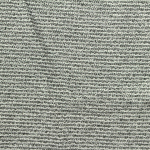 Heathered Grey Horizontal-Stripe Waffle Knit, Poly-Viscose