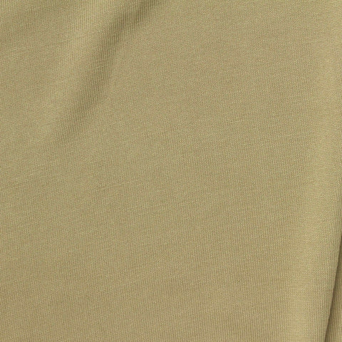 Washed Modal Polyester Jersey Knit Fabric, 180 gsm, 160 cm — Khaki