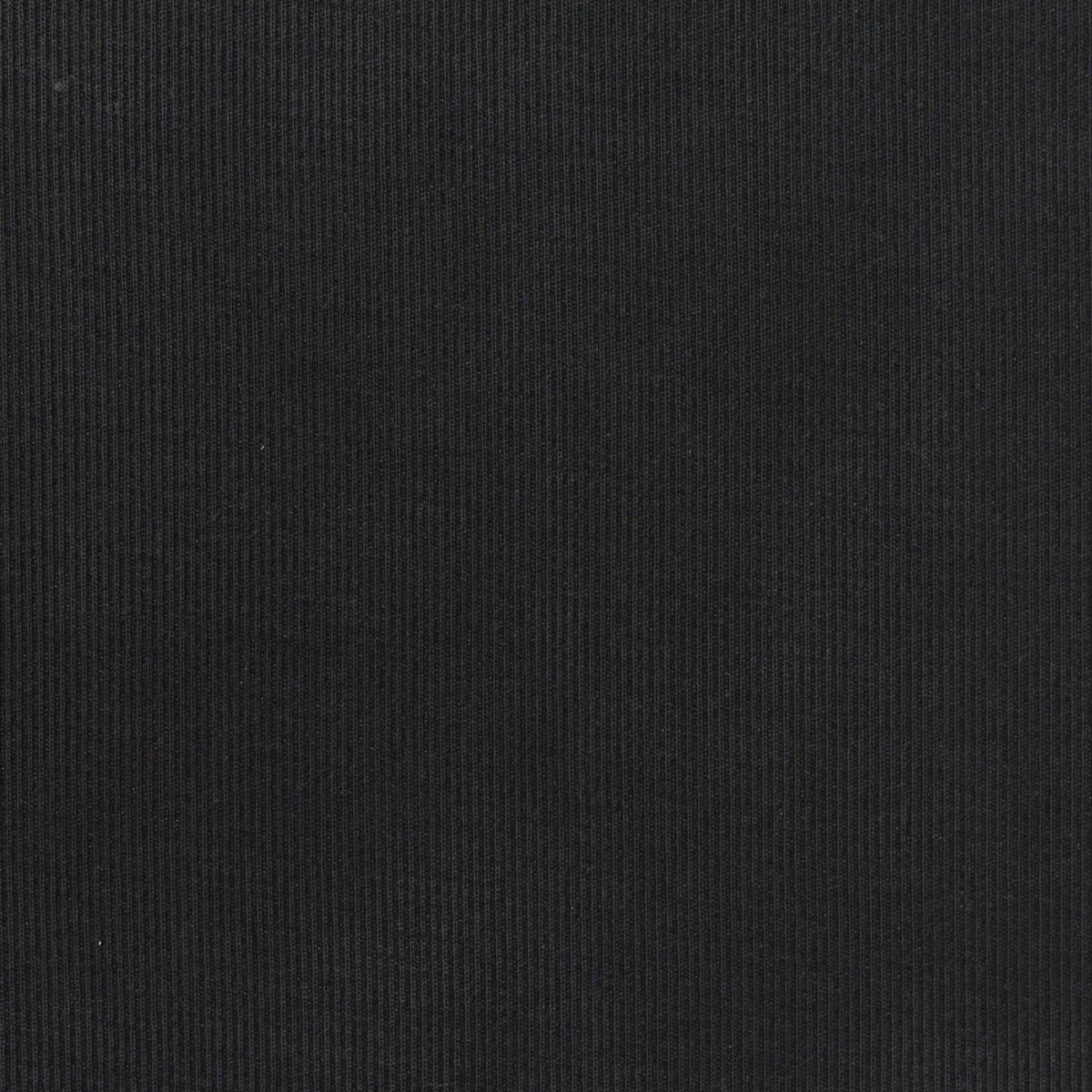 Washed Viscose Polyester Stretch Rib Knit Fabric, 135 gsm, 170 cm — Black