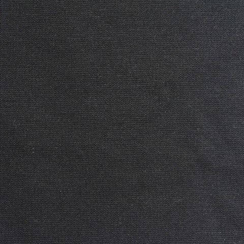 Viscose Nylon Stretch Ponte Knit Fabric, 330 gsm, 165 cm — Black