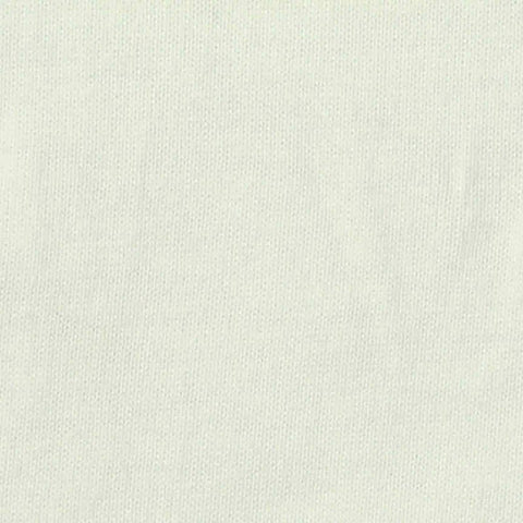 100% Cotton Jersey Knit Fabric, 190 gsm, 185 cm — White