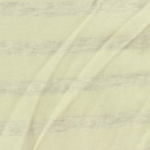 Light Yellow Horizontal-Stripe Jersey Knit, Cotton